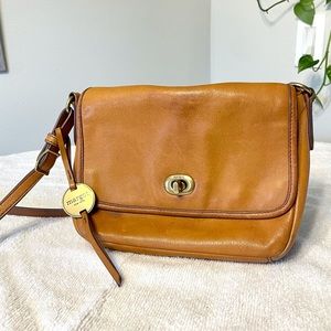 Beautiful Margot Leather Turn Lock Flap Parker Crossbody Messenger Bag Purse